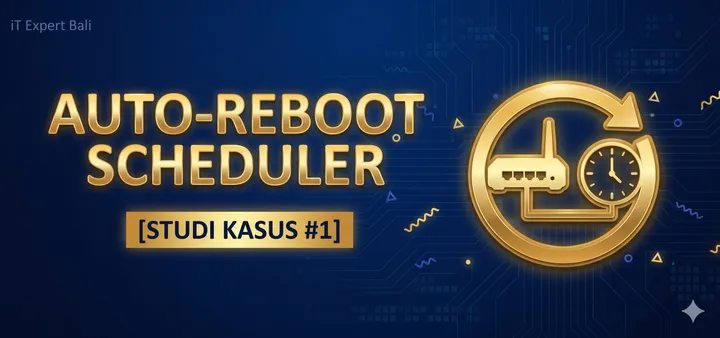 [Studi Kasus #1] Router Mikrotik Sering Hang? Cara Setting Auto-Reboot dengan Scheduler dan Watchdog