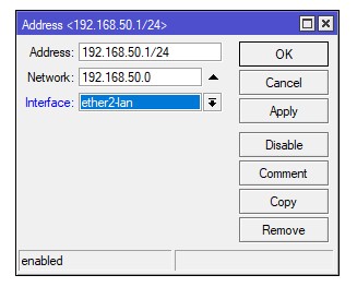 Setting IP Address LAN
