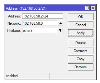 Setting IP Address Interface Hotspot Mikrotik