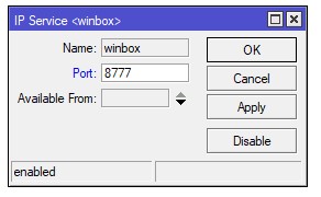 Ganti Port Winbox Custom
